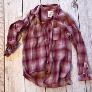 Pink plaid shirt